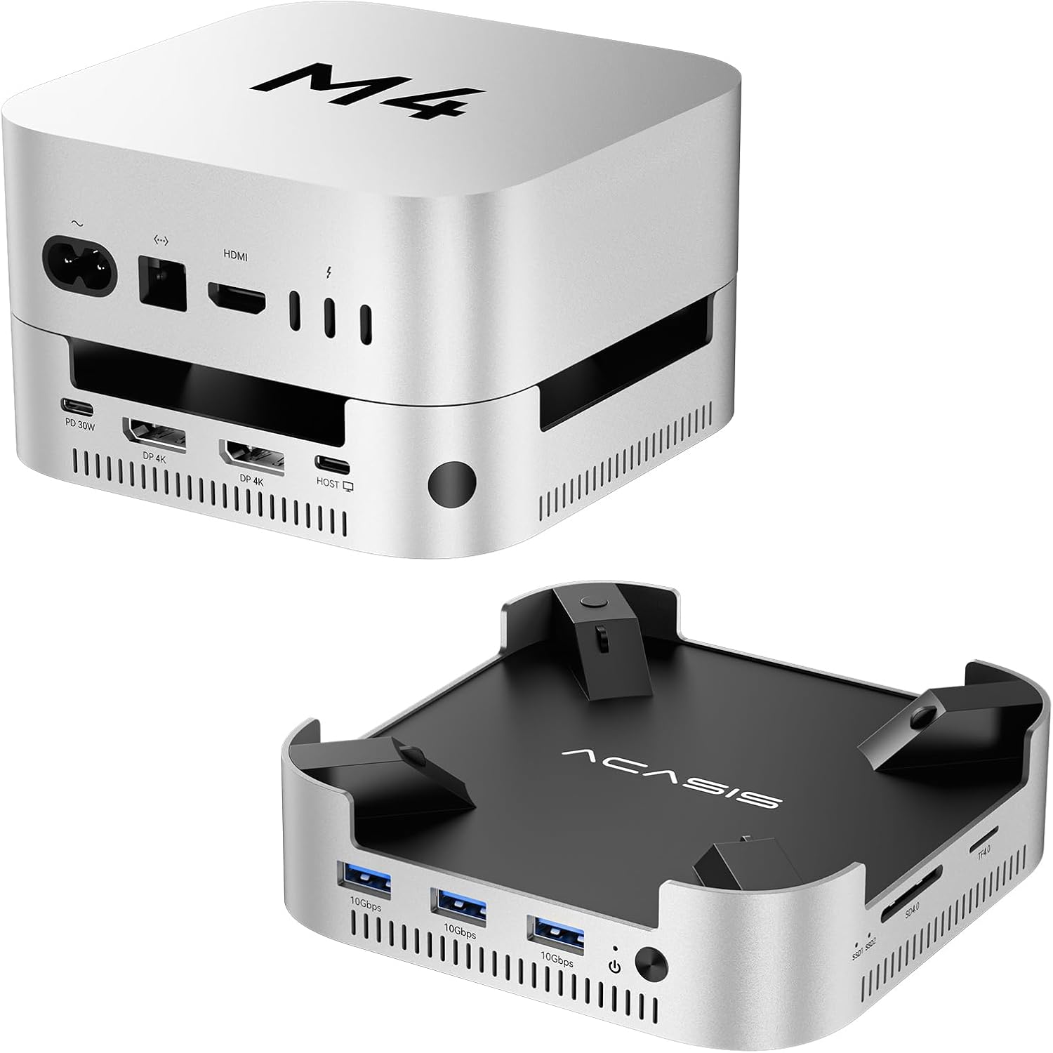 ACASIS 40Gbps Mac mini M4 Dock with Dual-Bay SSD Enclosure