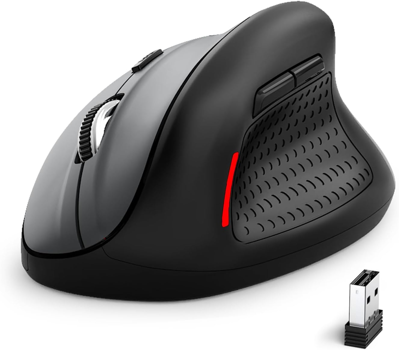 Ergonomic Wireless Mouse - 4800 DPI Silent