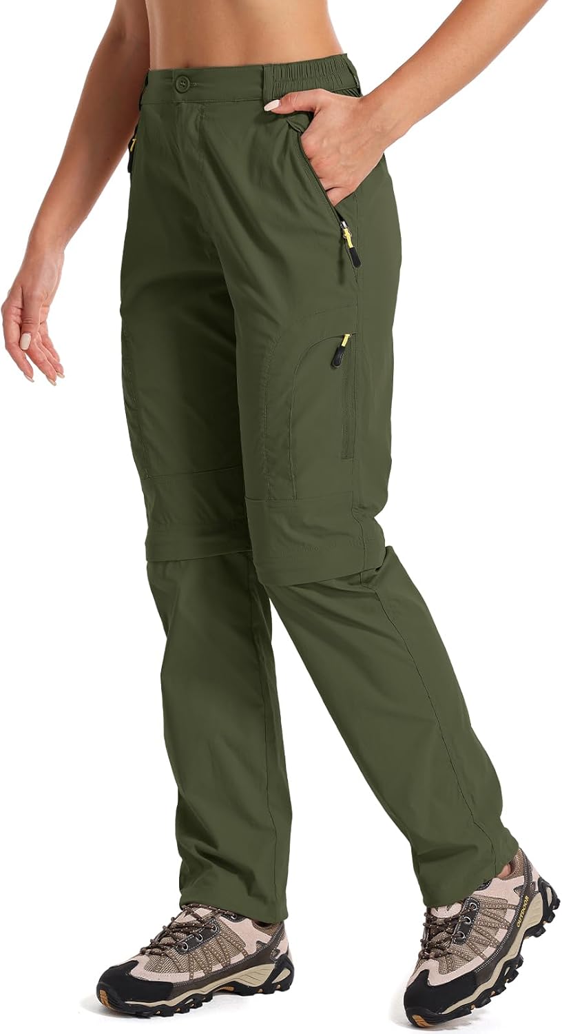Women's Hiking Pants Convertible Quick Dry Lightweight Zip-Off
