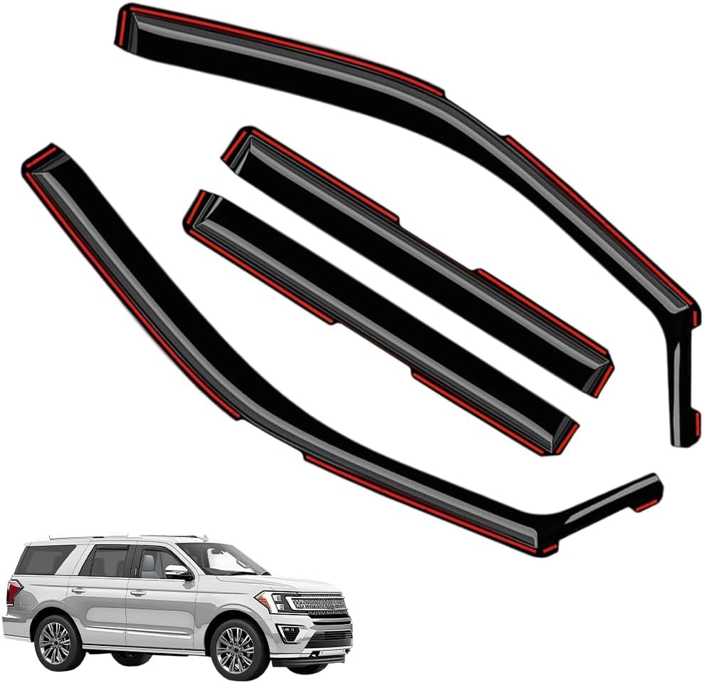 in-Channel Window Visors Rain Guards for Ford Expedition 2018-2025
