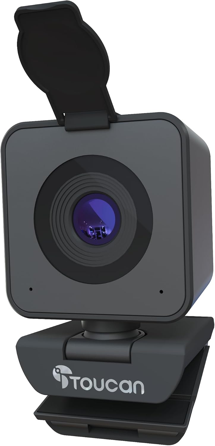 TOUCAN 1080P Webcam: Crisp Video, Noise-Cancel Mic
