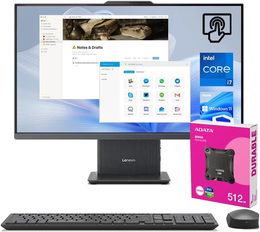 Lenovo IdeaCentre 27 AIO Desktop with Touchscreen and i7 Power