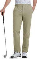 Mens Golf Pants Lightweight Stretch Water-Resistant - Dry Fit Comfort
