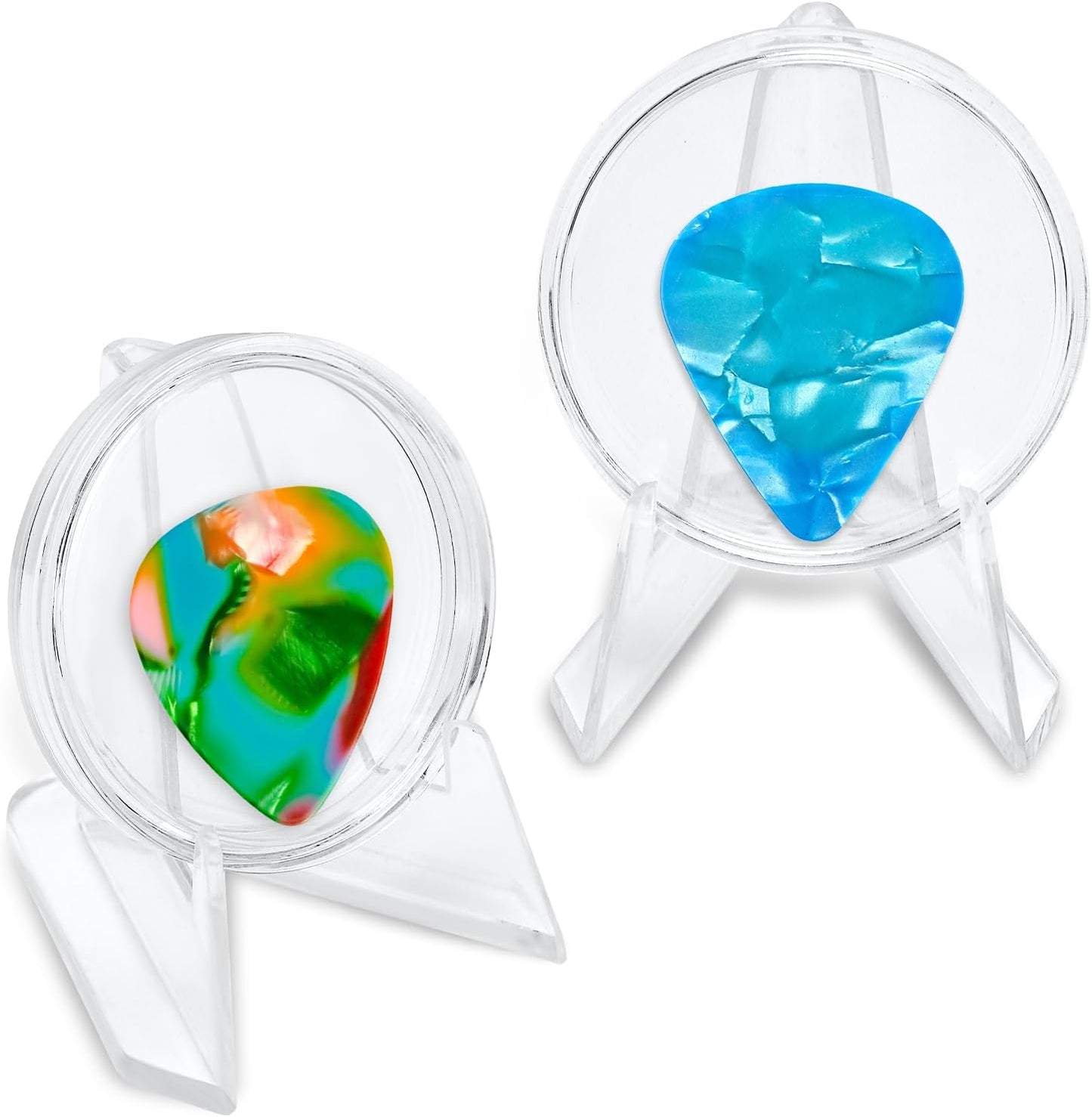 Clear Acrylic Guitar Pick Holder - Showcase Your Collection!