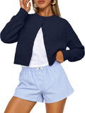 Trendy Queen Cropped Cardigan Sweaters for Women (Style HRKM)