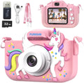 Kids Camera Toys for Girls and Boys Age 3-14 - HD 1080P Unicorn Camera