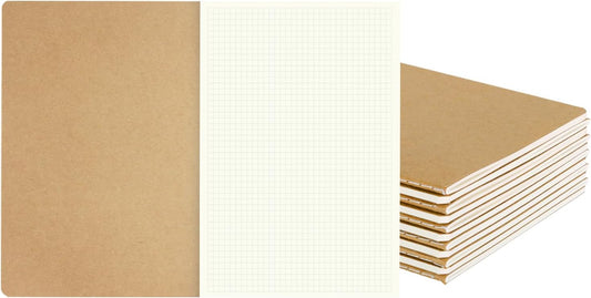 Square Grid Graph Paper Journal 12-Pack for All - A5 Size