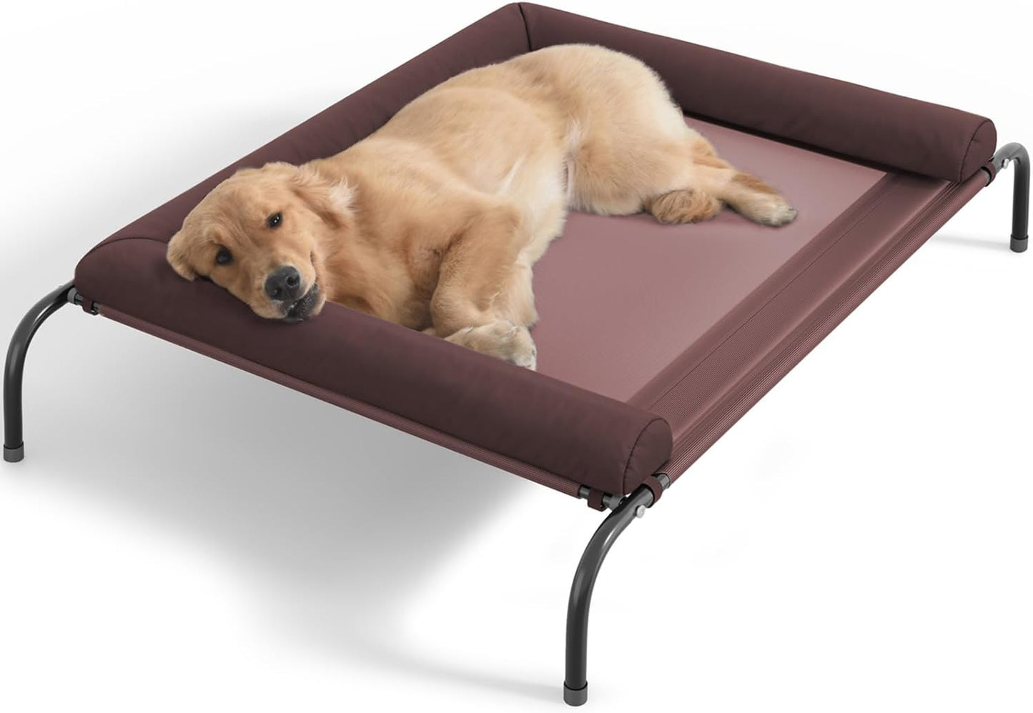 Cooling Elevated Dog Bed for Comfortable Outdoor Relaxation