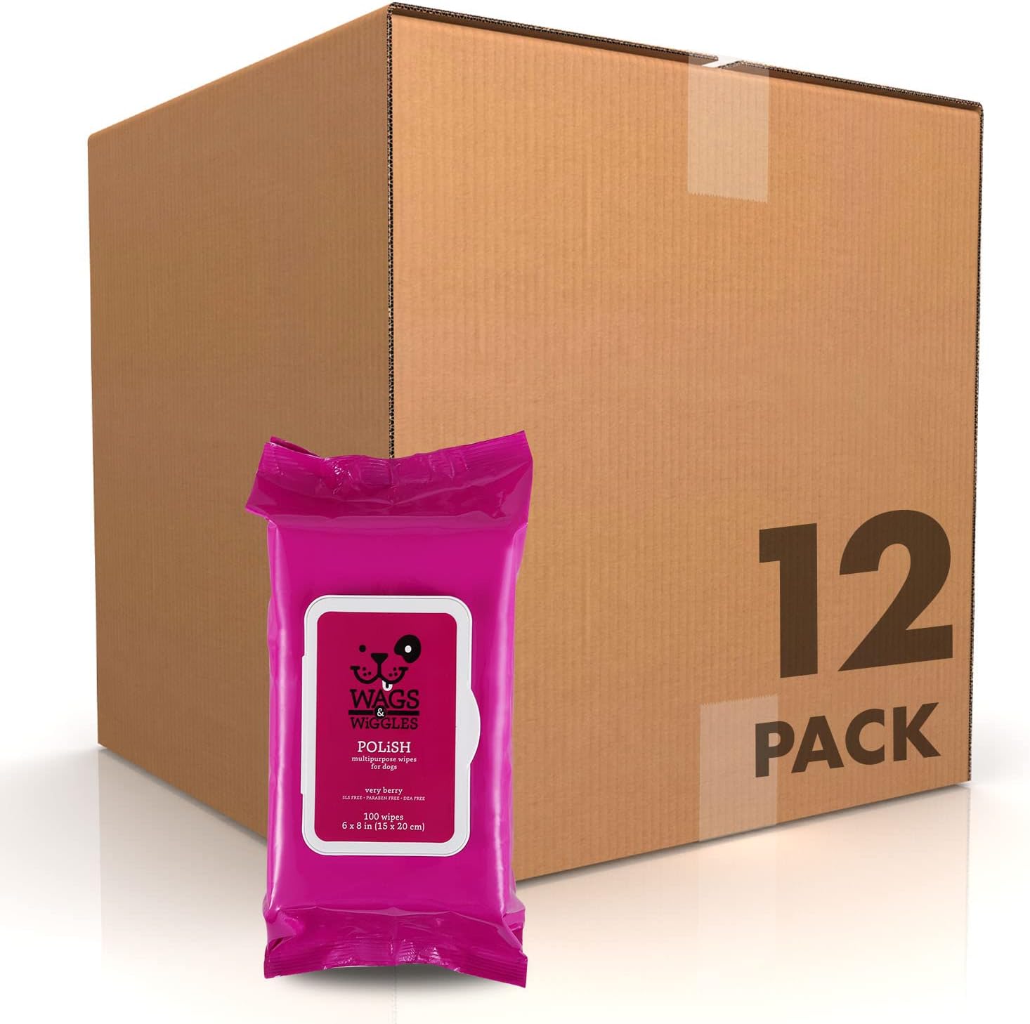 Wags & Wiggles Polish Multipurpose Wipes for Dogs - 100 Count