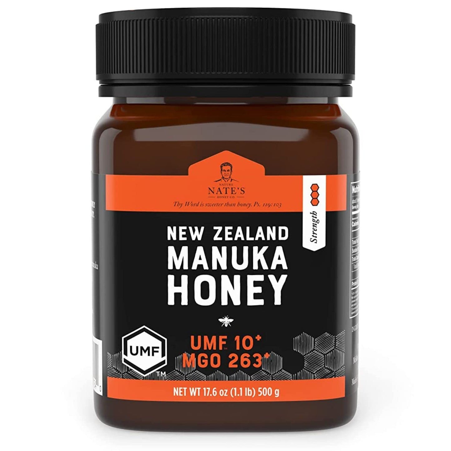 Nate's Raw Manuka Honey MGO 263+ | UMF Certified 10+ Quality