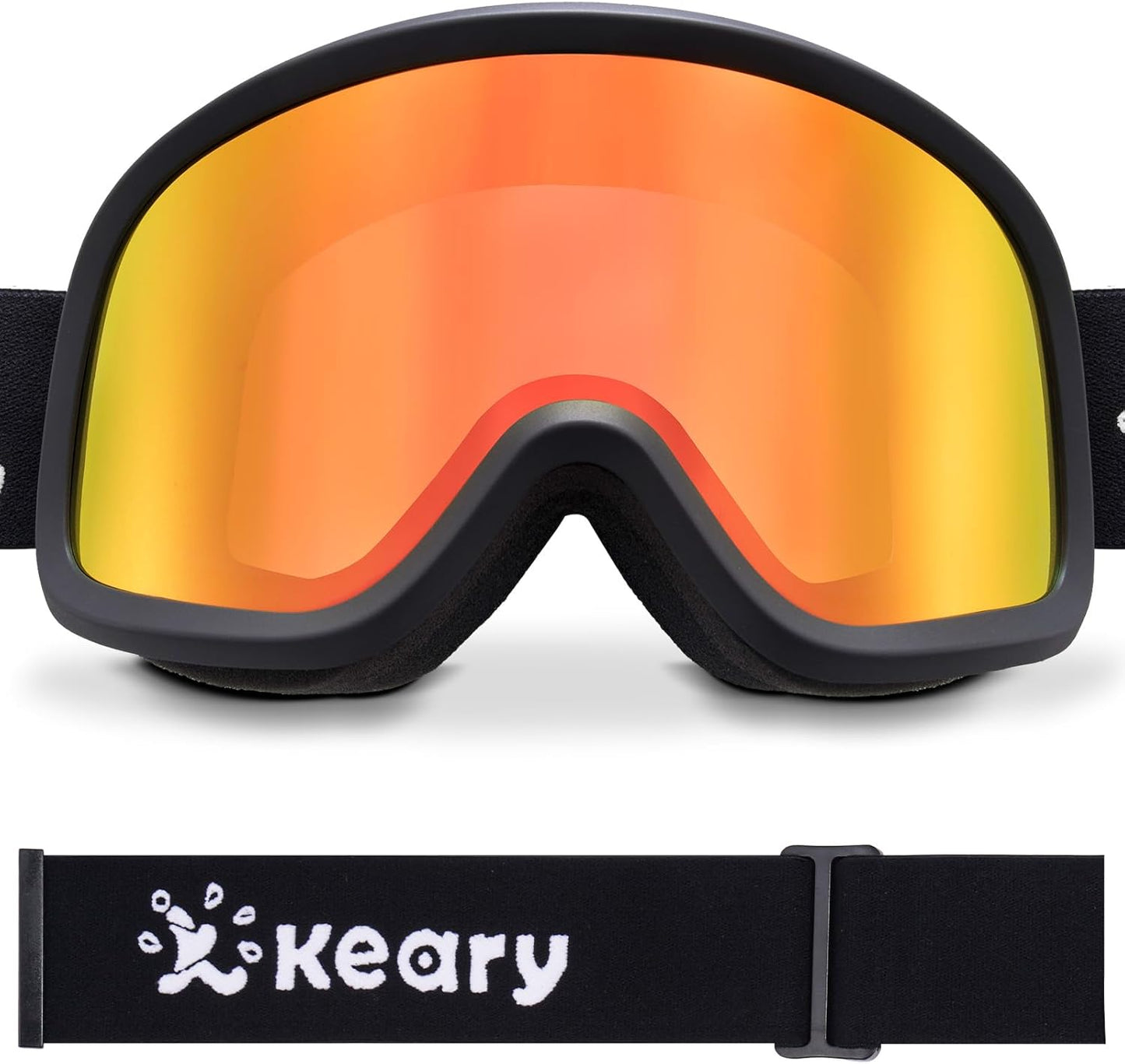 Keary PRO Ski Goggles: UV Protection & OTG Fit