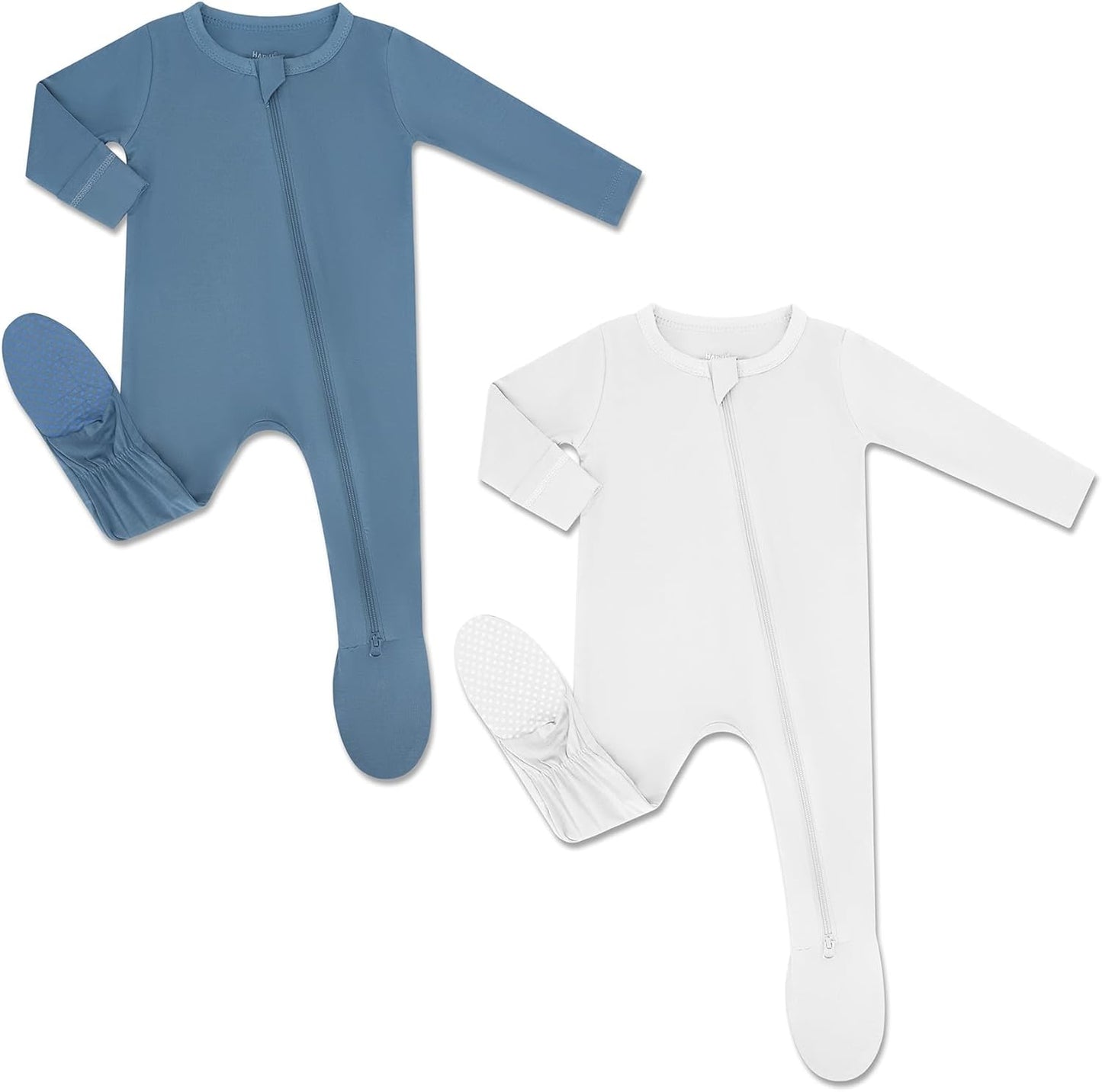 HAPIU Rayon from Bamboo Baby Footed Pajamas for Comfort