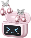 Stylish Open Ear Clip On Earbuds with Removable Butterfly Earring