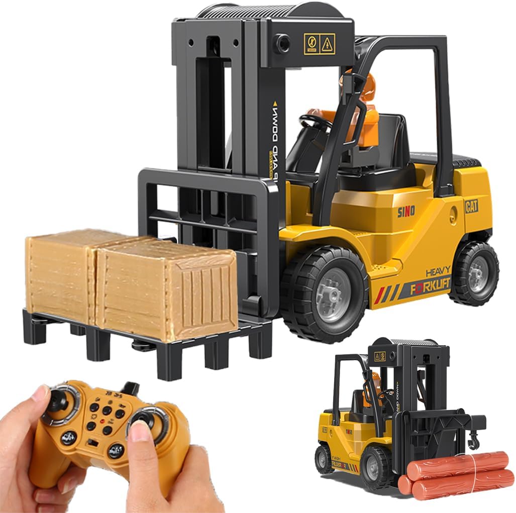 Remote Control Forklift Cranes for Kids - Fun Construction Toy