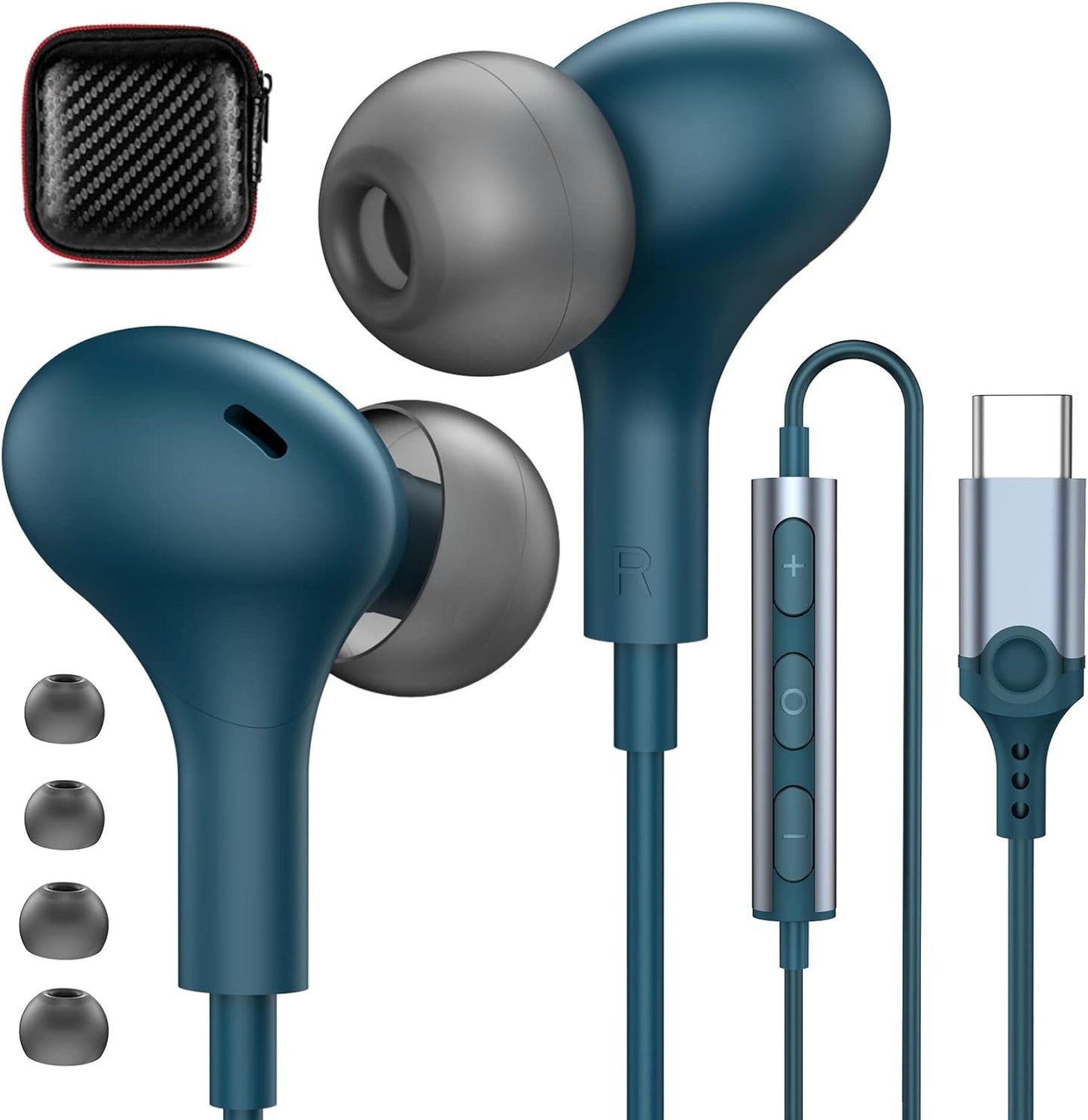 APETOO USB C Earphones: Noise-Canceling & Mic