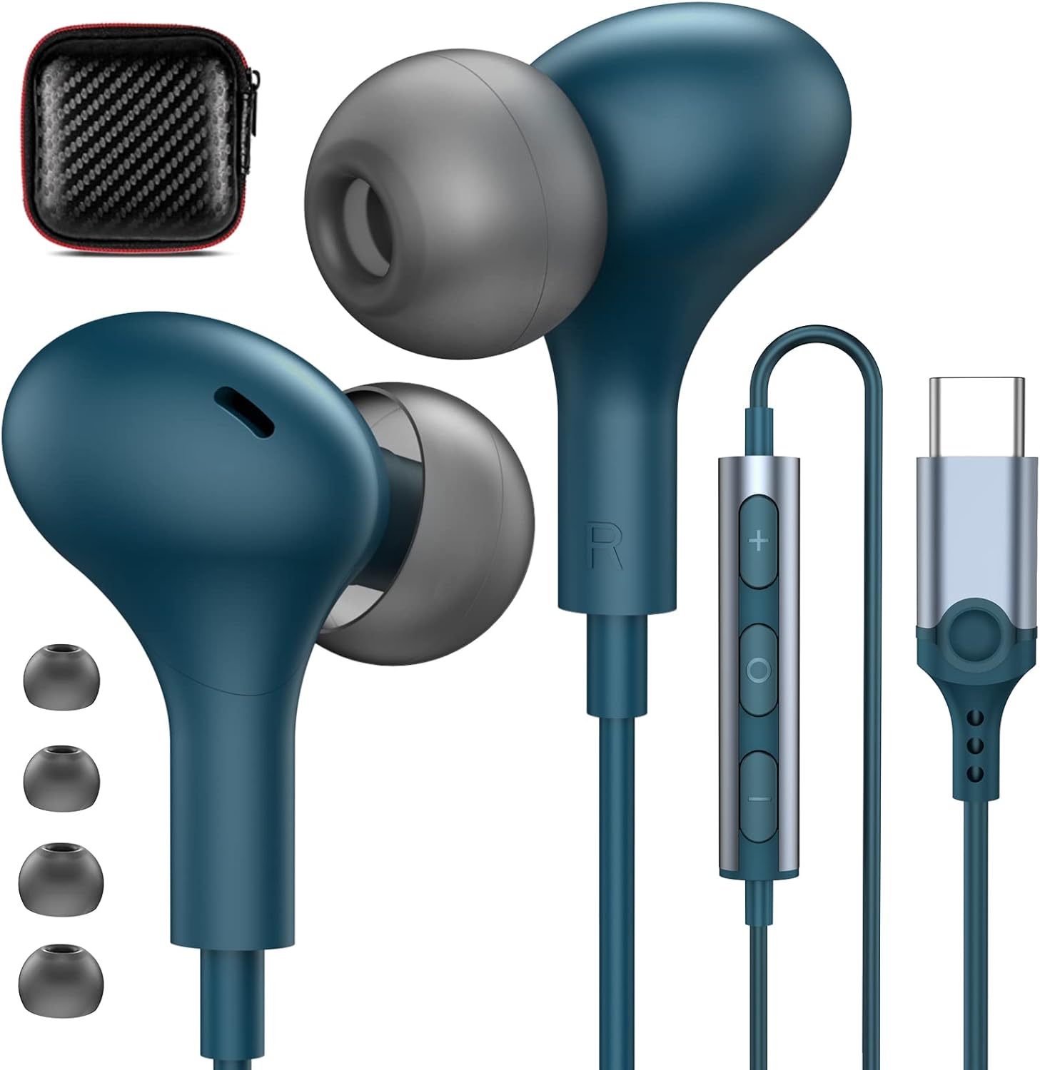 APETOO USB C Earphones: Noise-Canceling & Mic