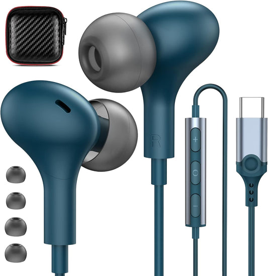 APETOO USB C Earphones: Noise-Canceling & Mic