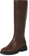 Knee High Boots for Women Round Toe Riding Boots - Comfortable All-Day