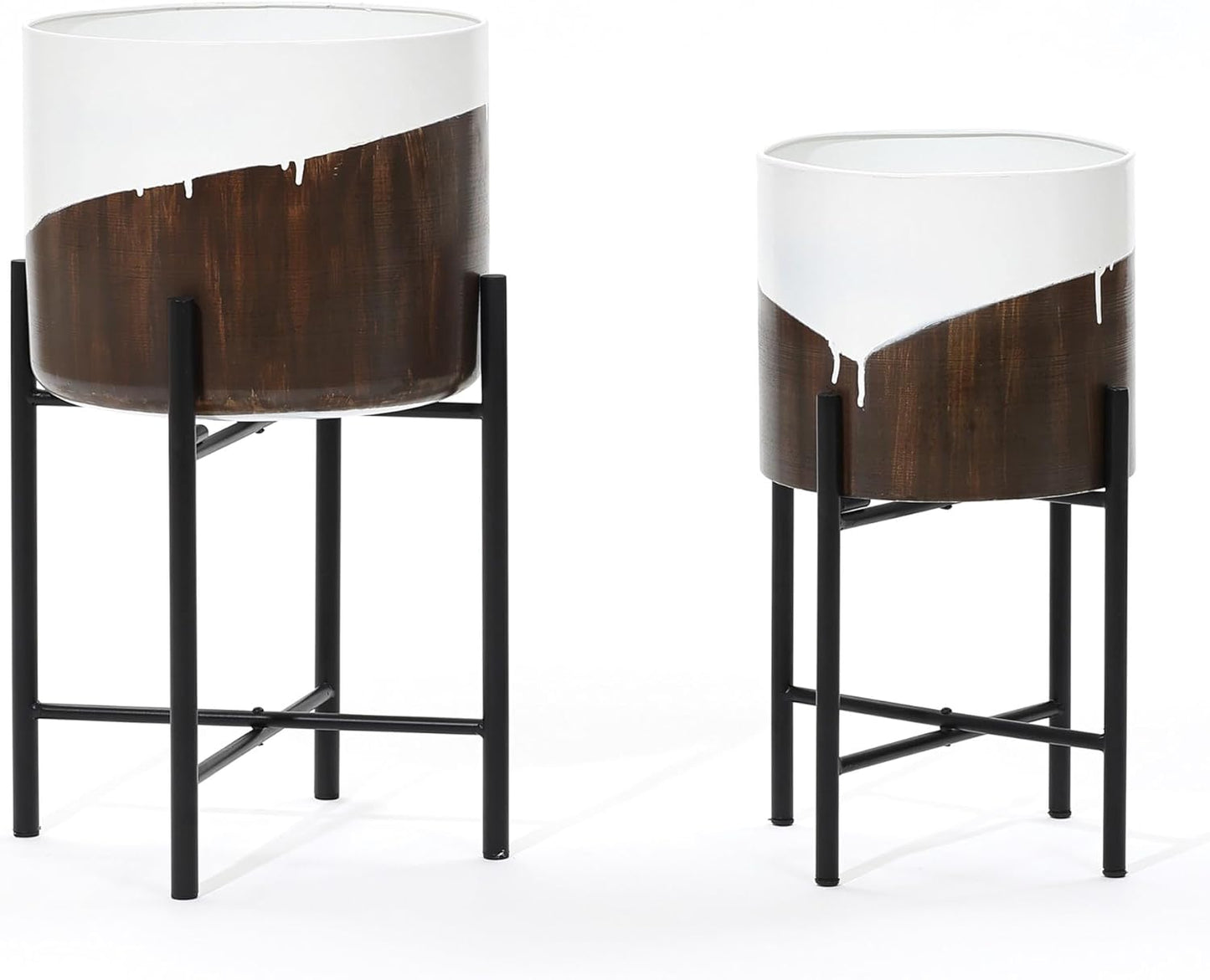 Modern Planter Pots Set of 2 for Indoor Plants and Decor