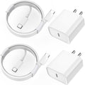 iPhone 15 Pro Charger Fast Charging 2Pack 20W PD USB C - Faster Power