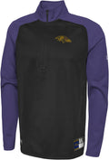 Outerstuff NFL Men's O-Line 1/4 Zip Pullover Fleece Top - Warm Fan