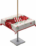 Spillproof Vintage Red Heart Tablecloth