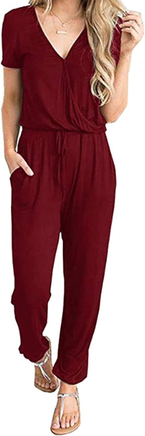 PRETTYGARDEN Jumpsuits for Women Dressy Summer Casual Romper