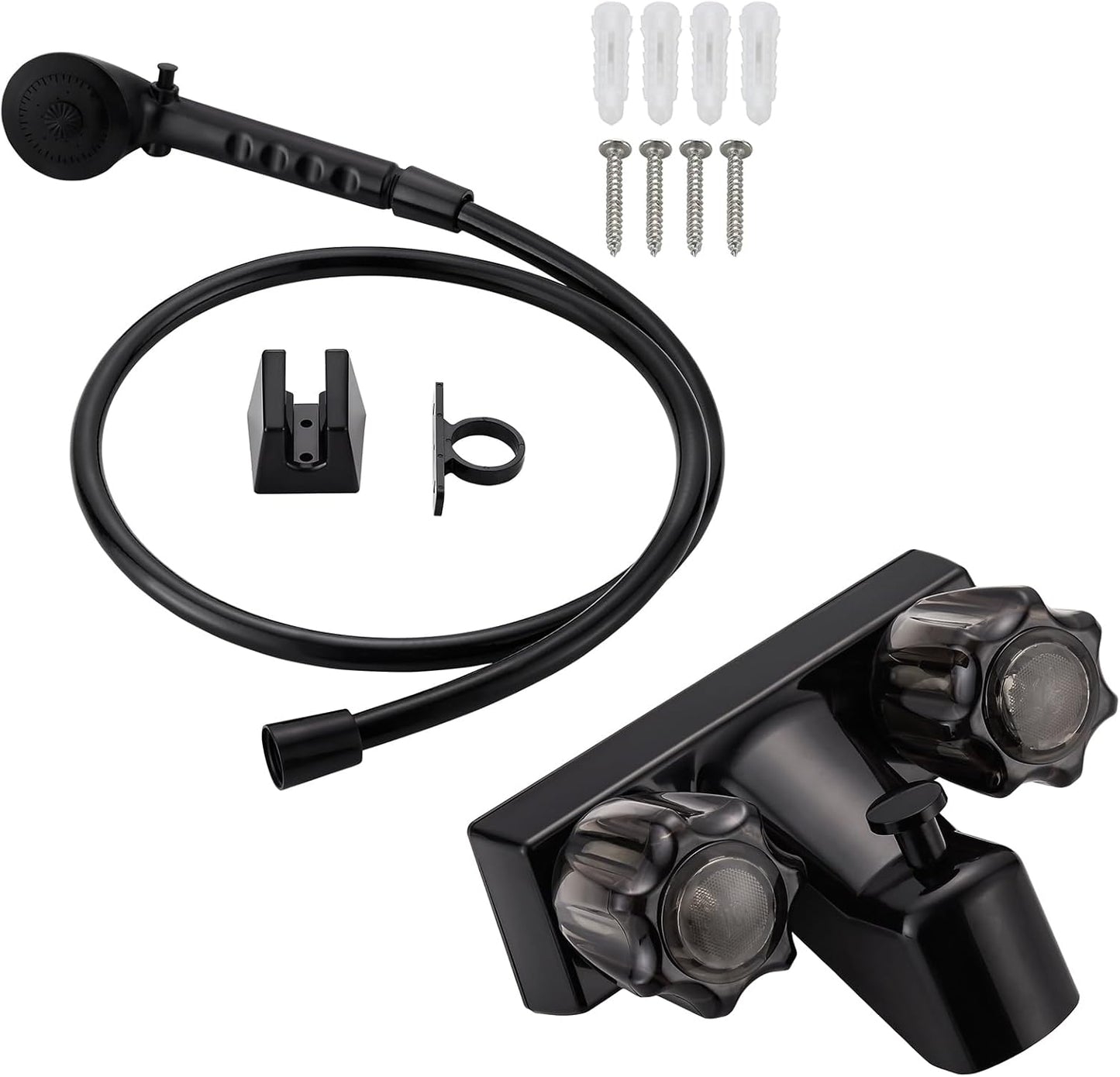 RV Shower Faucet with Hose and Head for Outdoor Adventures