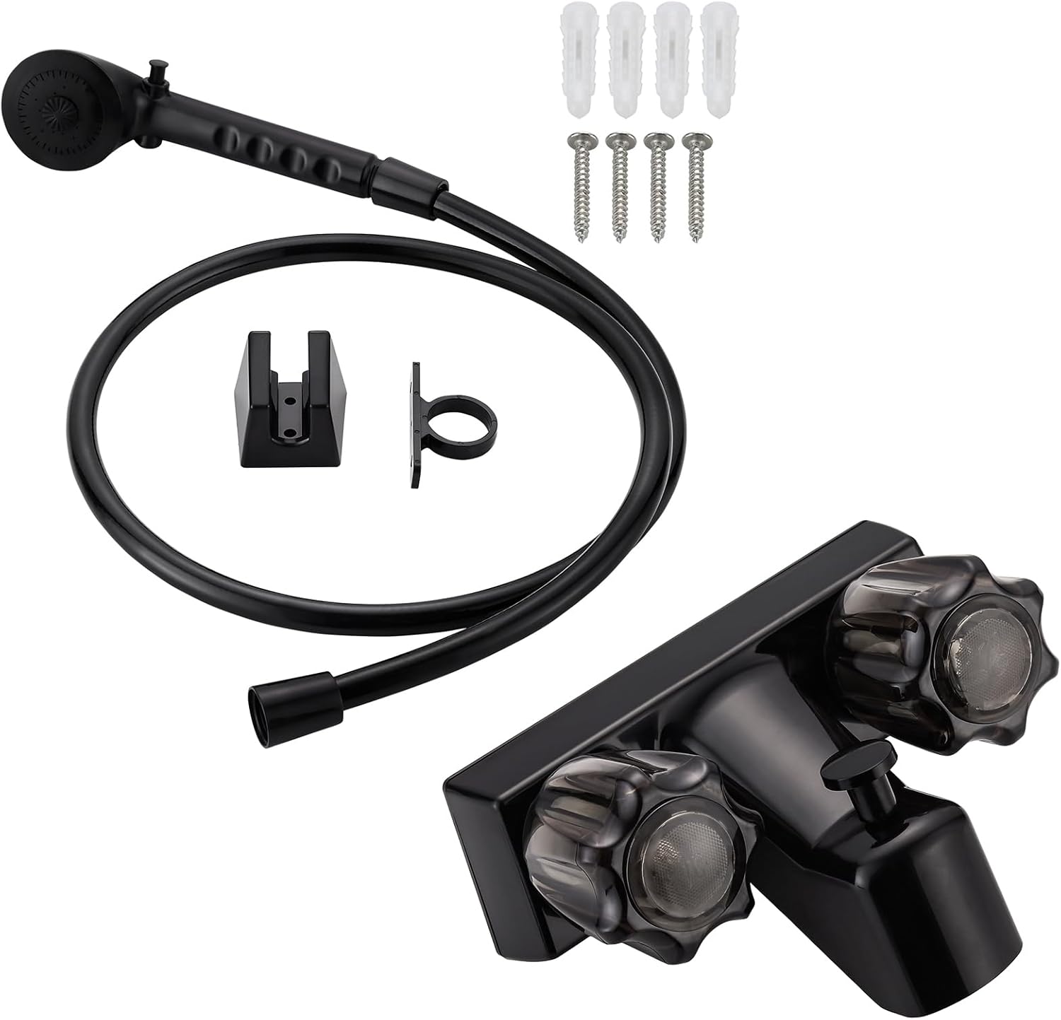 RV Shower Faucet with Hose and Head for Outdoor Adventures