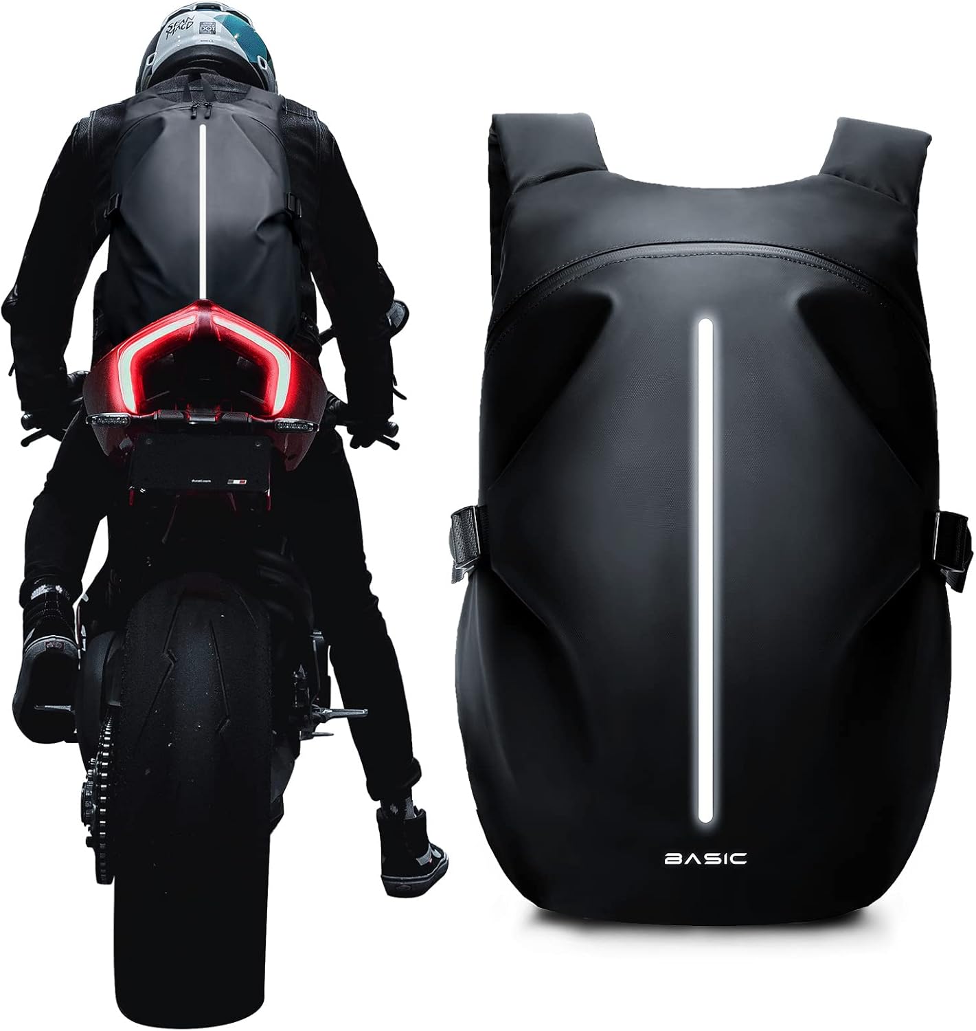 Motorcycle Backpack for Men - Water Resistant and Spacious