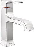 Delta Velum Chrome Single Hole Bathroom Faucet - Durable Diamond Seal