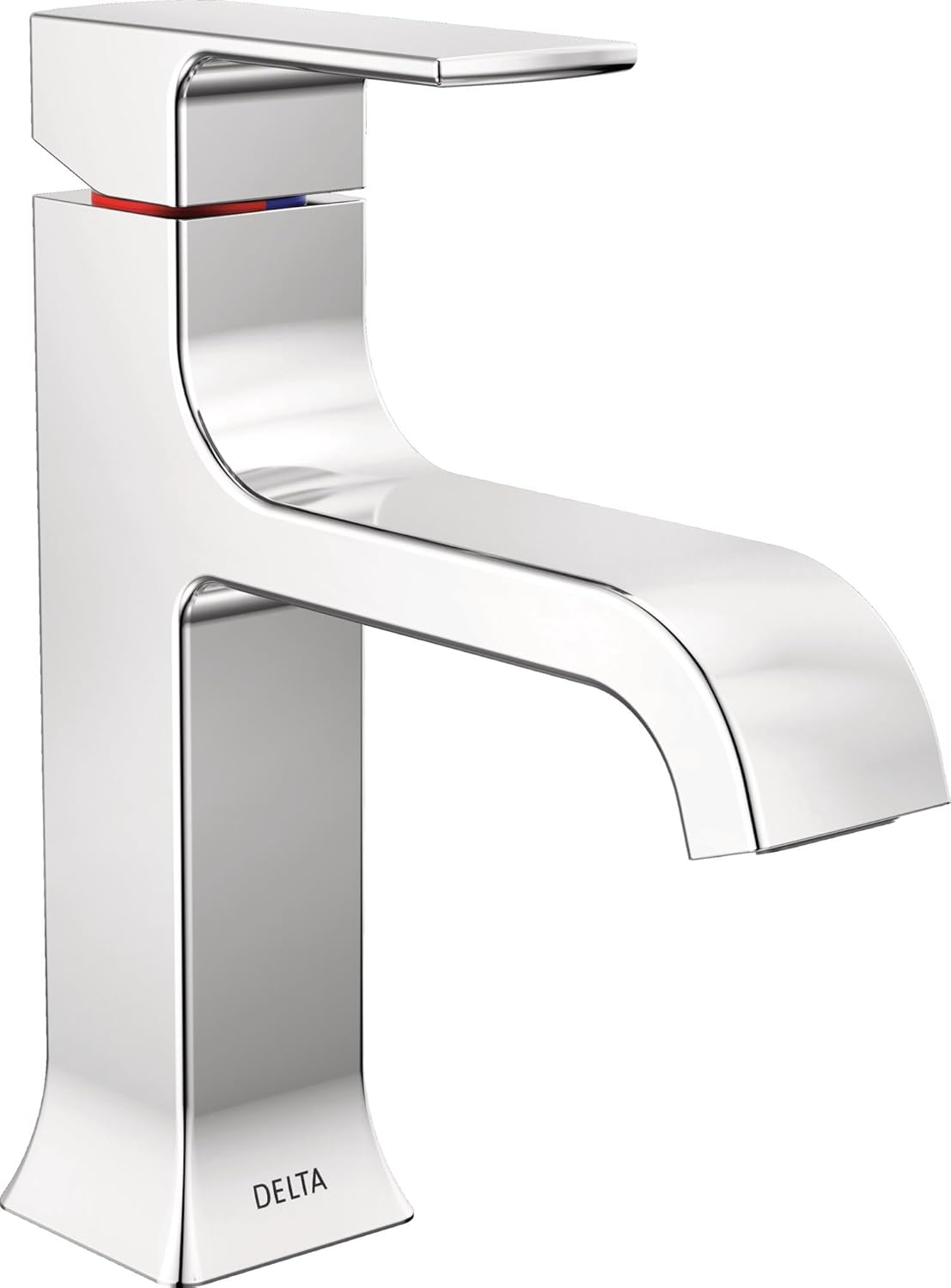 Delta Velum Chrome Bathroom Faucet with Push-Pop Drain Assembly