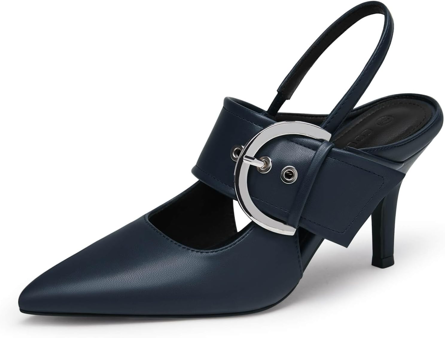 Coutgo Womens Slingback Pumps Closed Pointed Toe High Heels