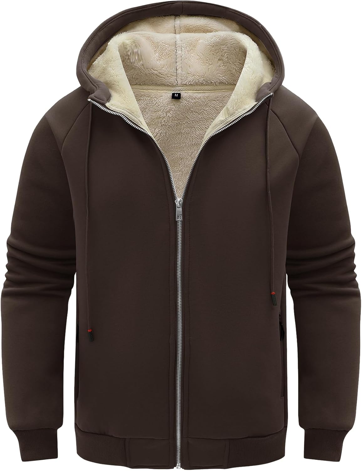 Flygo Sherpa Hoodies for Men - Heavyweight Winter Sweatshirt