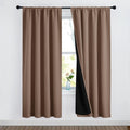 NICETOWN Blackout Draperies Cappuccino 52in x 72in Panels - Full