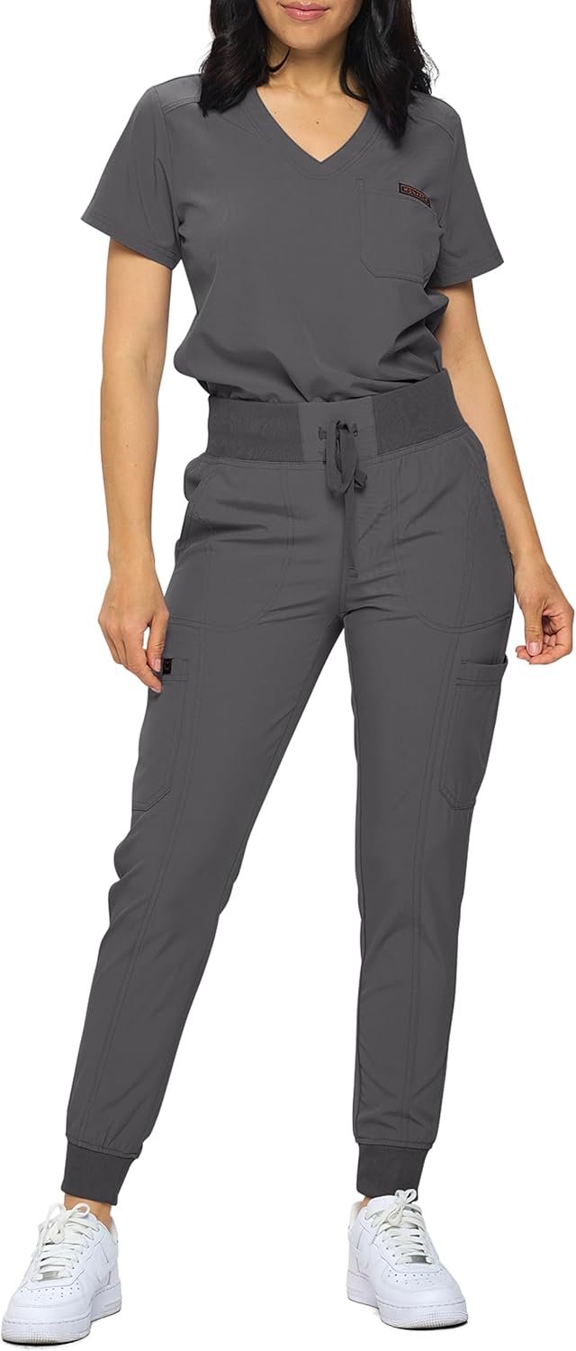 Monarch Uniforms Slim Fit Stretchy Scrubs for Women Joggers