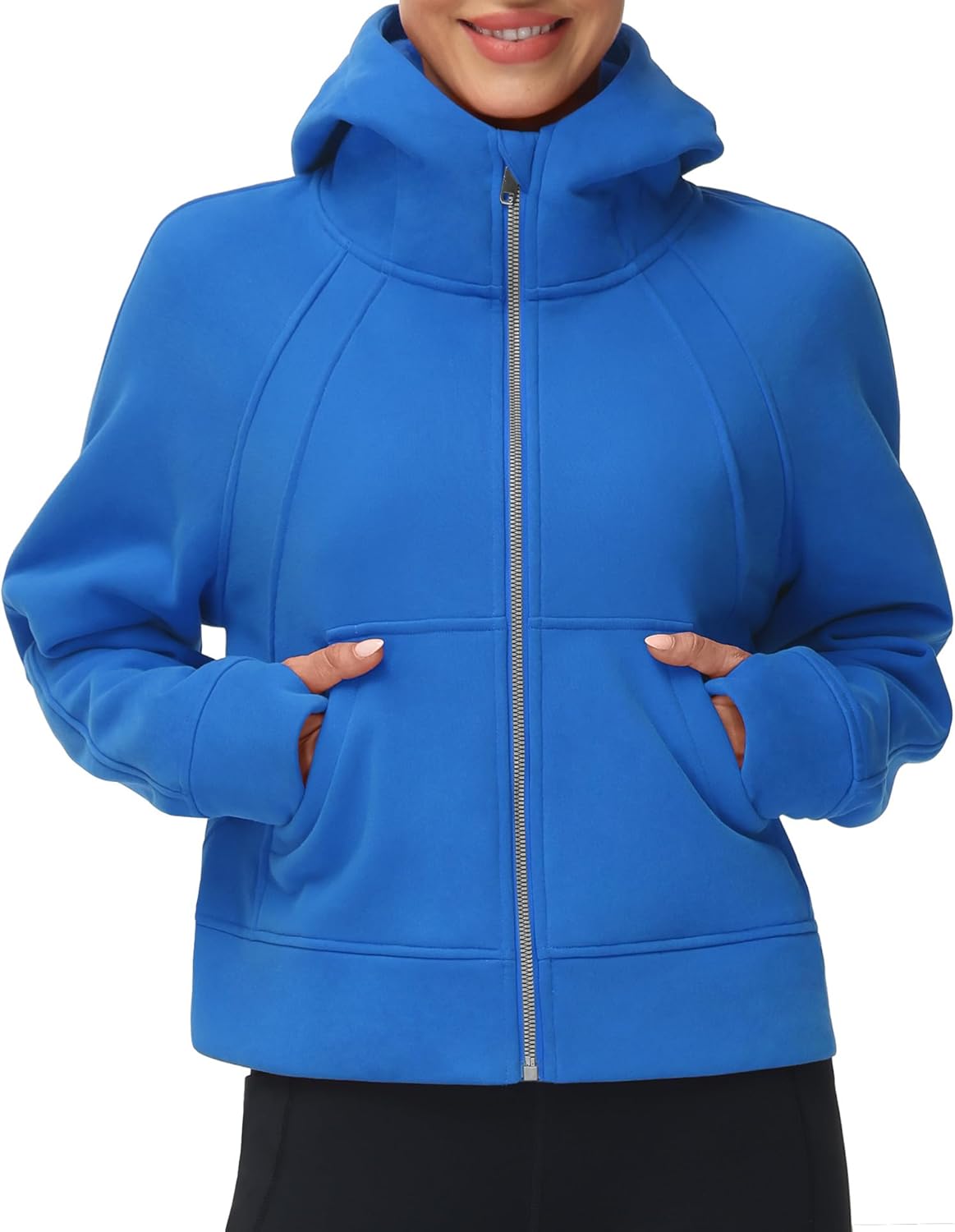 Women's Full-Zip Up Hoodies Jacket for Stylish Workouts