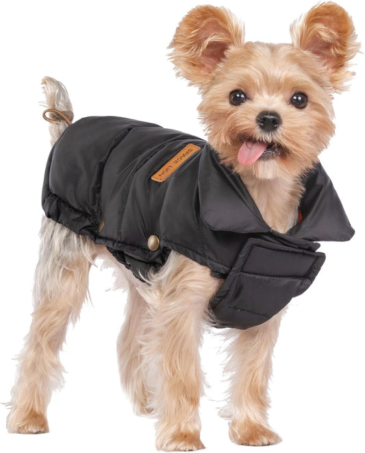 SPACE LION Dog Puffer Jacket for Cold Weather Protection
