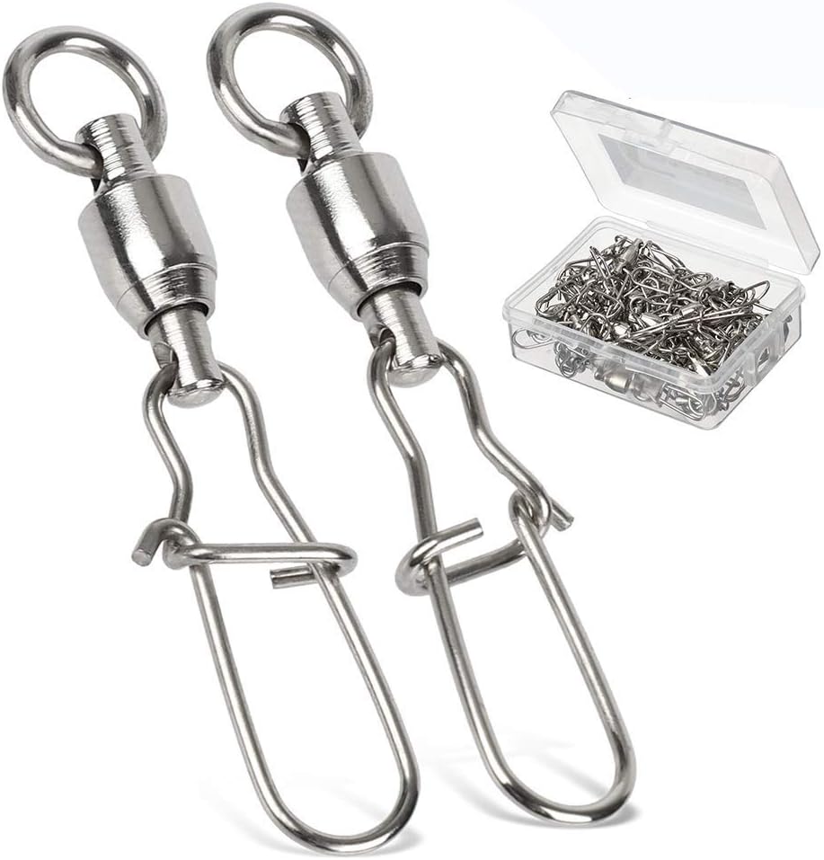 AMYSPORTS Stainless Snap Swivels - Ultimate Fishing Tackle