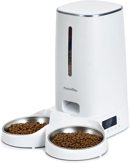 FUKUMARU Automatic Pet Feeder - Programmable Portion Control