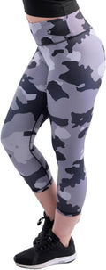 CompressionZ High Waisted Capri Compression Leggings (Style 4SXK)