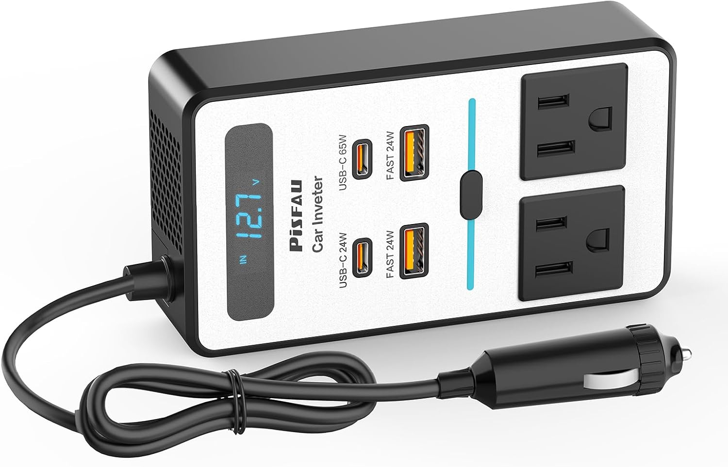 200W Car Power Inverter: Fast Charging on the Go!