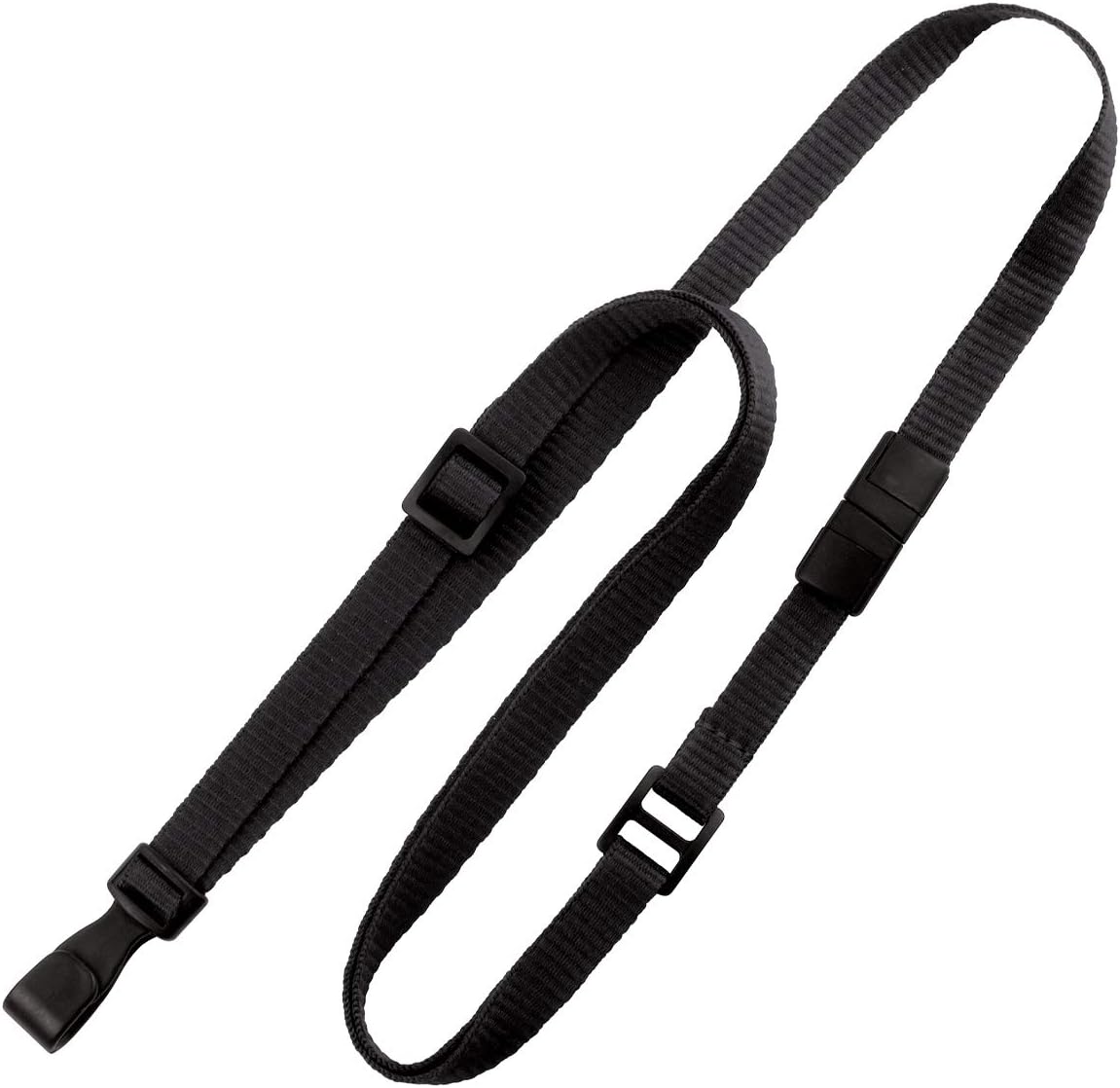 Adjustable Length Lanyard with No-Twist Hook for Badges