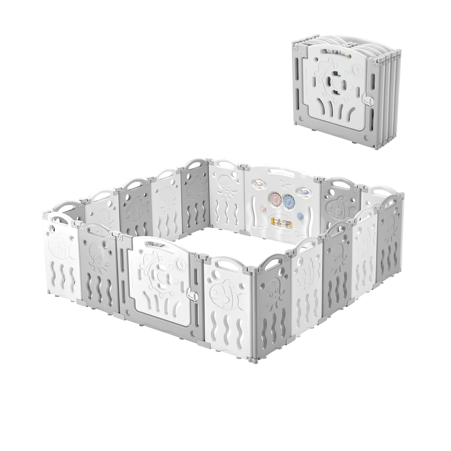 Foldable Playpen for Safe Indoor & Outdoor Fun!