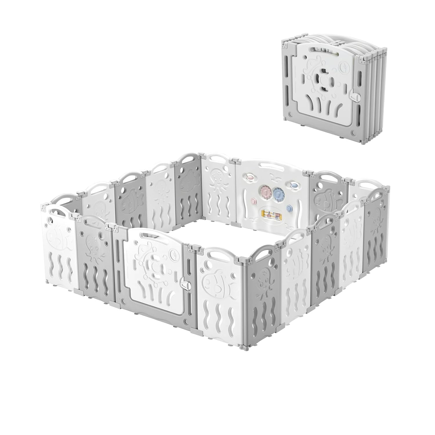 Foldable Playpen for Safe Indoor & Outdoor Fun!