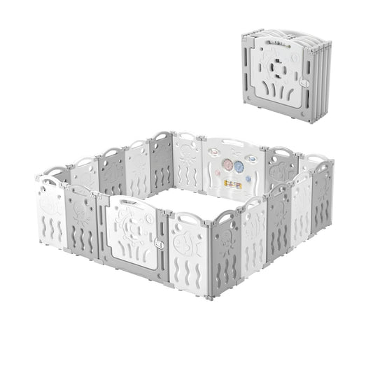 Foldable Playpen for Safe Indoor & Outdoor Fun!