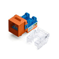 Cat6A Keystone Jack Unshielded 90 Degree Punch-Down - 48 Pack