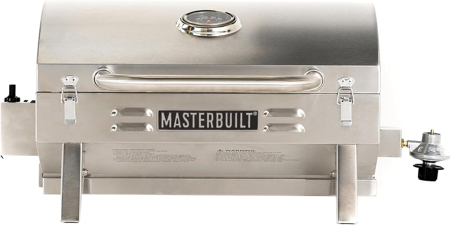Masterbuilt Portable Propane Gas Grill with 288 Cooking Surface
