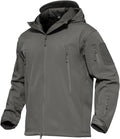 MAGCOMSEN Men's Tactical Softshell Jacket - Warm Waterproof Jackets