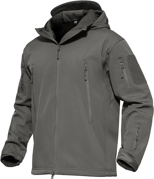 MAGCOMSEN Men's Tactical Waterproof Softshell Jacket for Winter